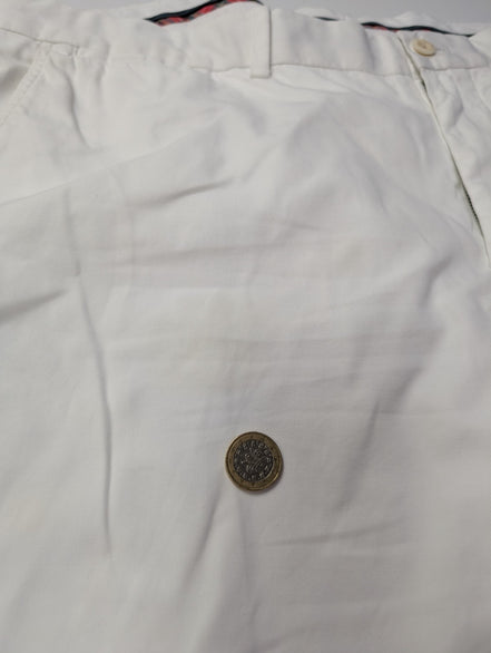 Pantalon chino Polo Golf Ralph Lauren W40 L32 blanc écusson brodé
