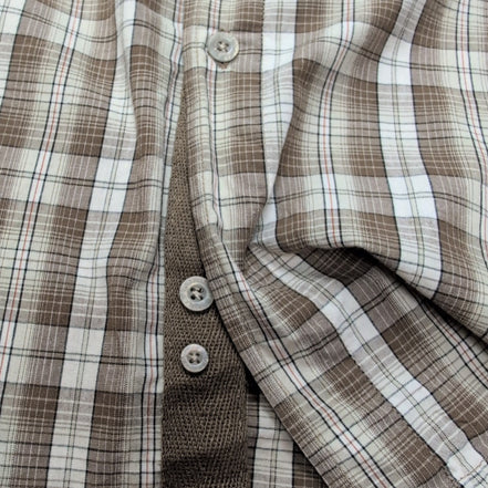 Chemise Wrangler Outdoors Taille L Marron à Carreaux 100% Coton