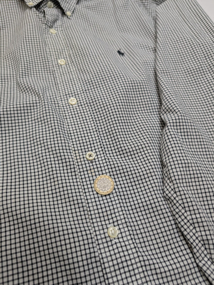 Chemise Ralph Lauren Blake L Noir Blanc Petits Carreaux Shirt Button Down