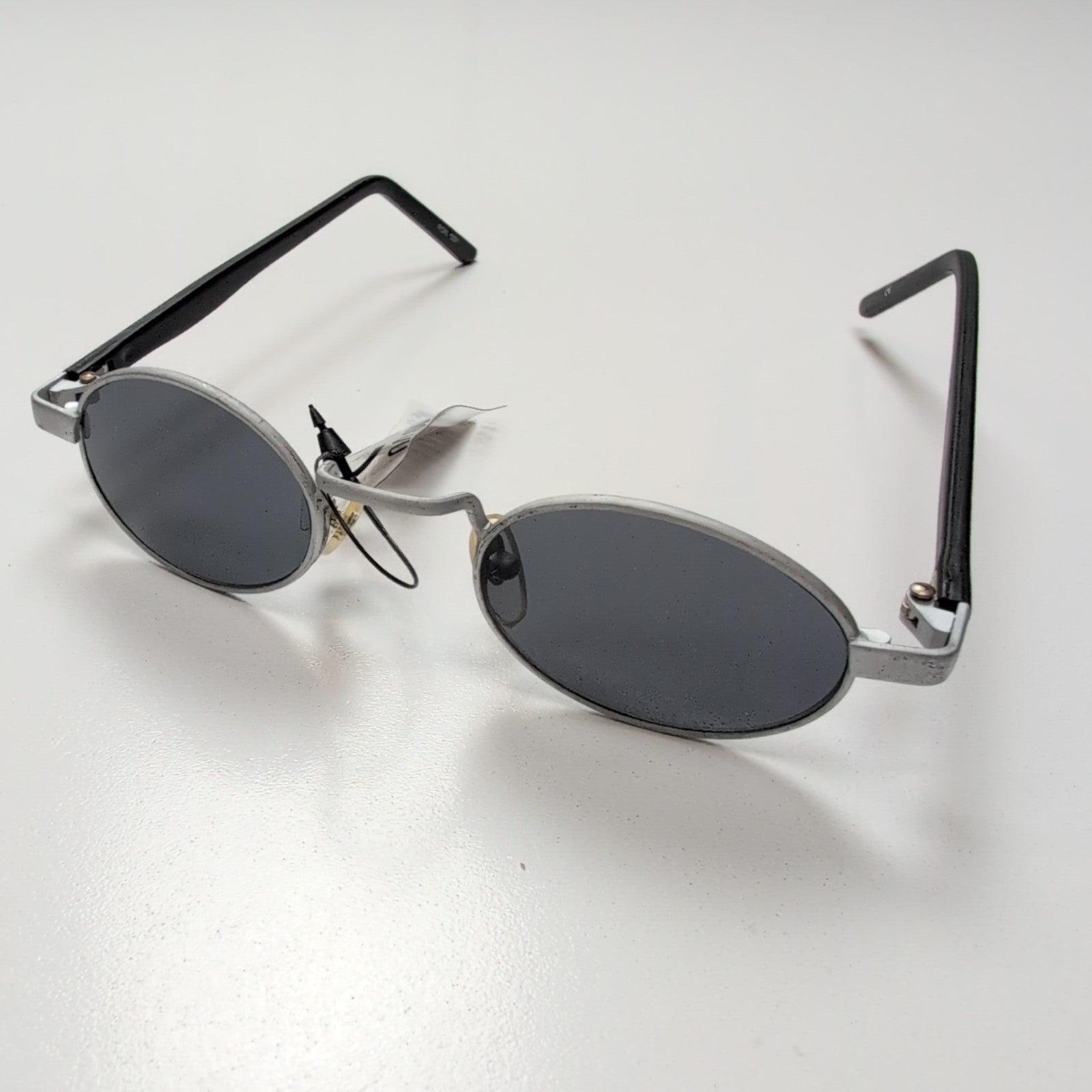 Lunettes de soleil Y2K Cyber Minimaliste Teintées Bleu Branches Fines