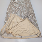 Robe Soirée Finding Friday T44 Argent Pailletée Dos Nu Neuve Étiquette