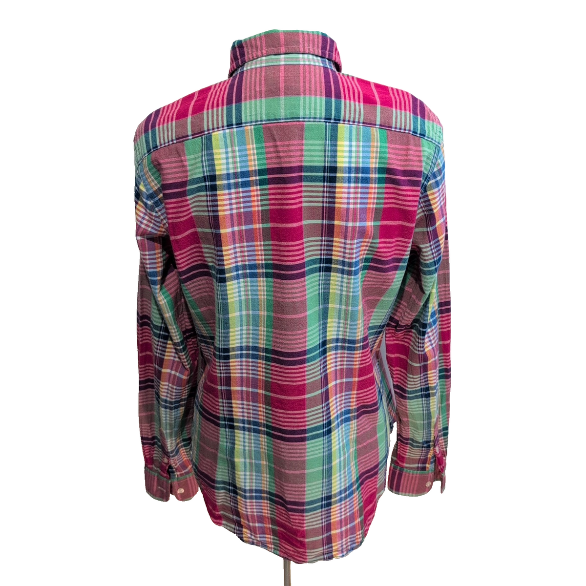 Chemise Ralph Lauren Femme XL 44 46 Fuchsia Carreaux Coton Cintrée