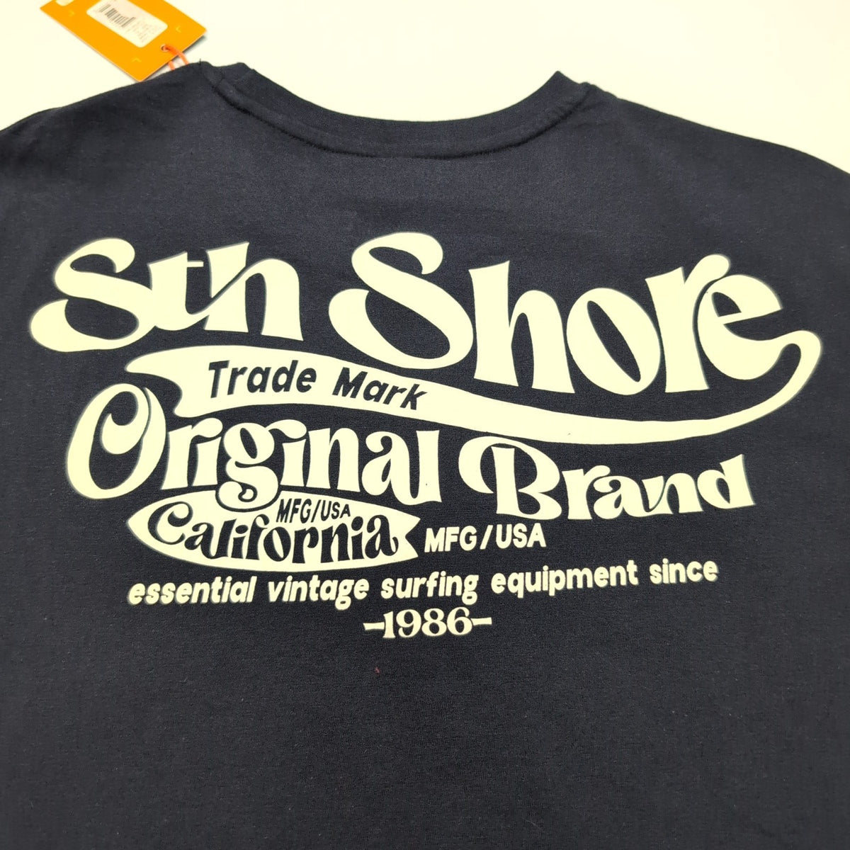 T-shirt STH Shore XL Bleu Marine Surf Logo Dos Neuf avec Étiquette