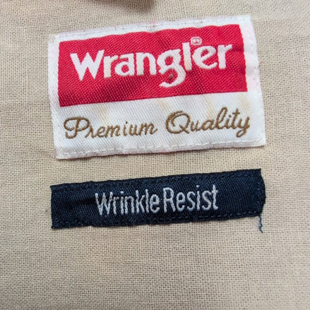Chemise Wrangler Manches Courtes Rouge à Carreaux à Poche Taille 2XL