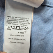 Chemise Ralph Lauren XLT Bleu Ciel Logo Jaune Manches Courtes QR Code