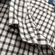 Chemise Polo Ralph Lauren XL Yarmouth Carreaux Noir Blanc Coton Logo Noir