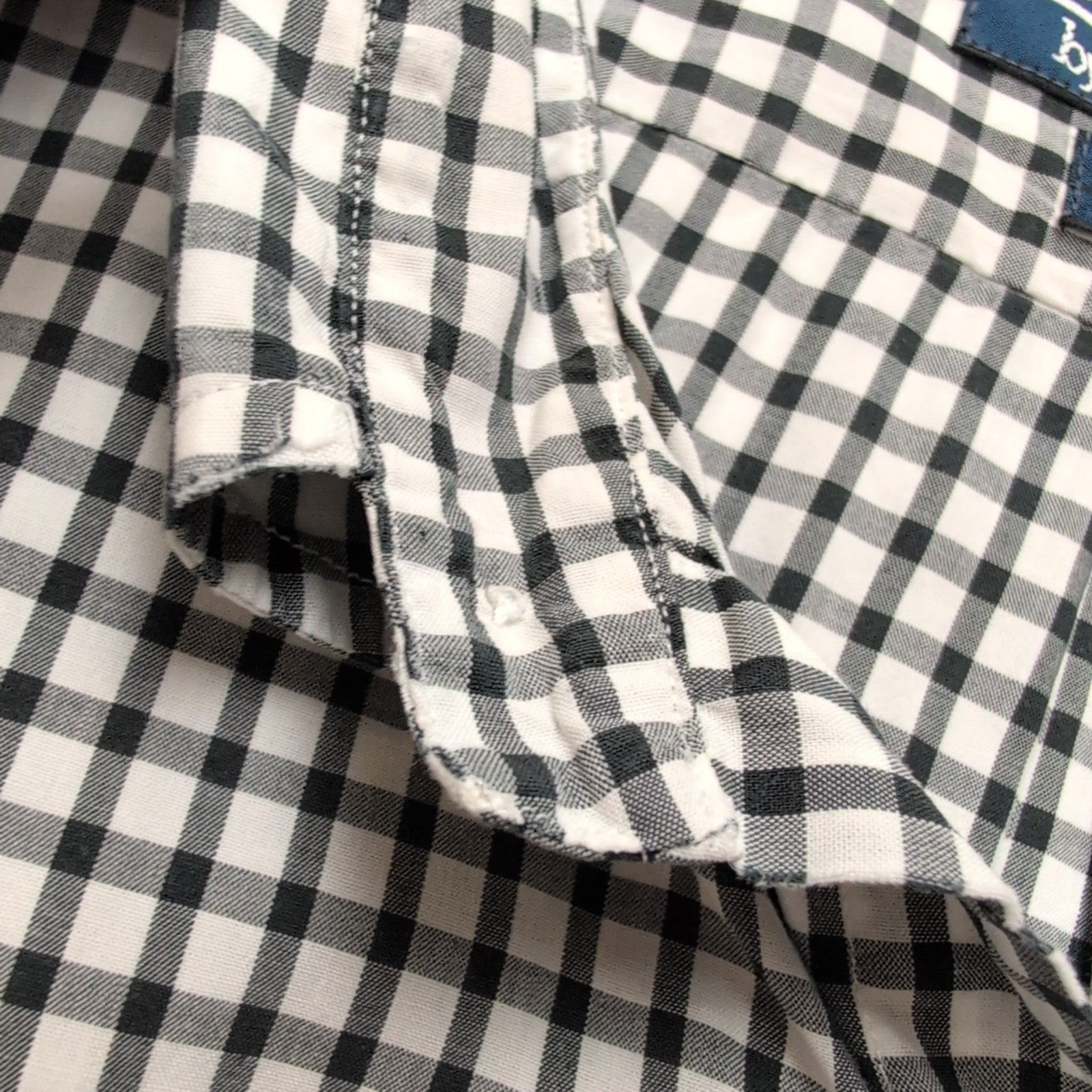 Chemise Polo Ralph Lauren XL Yarmouth Carreaux Noir Blanc Coton Logo Noir