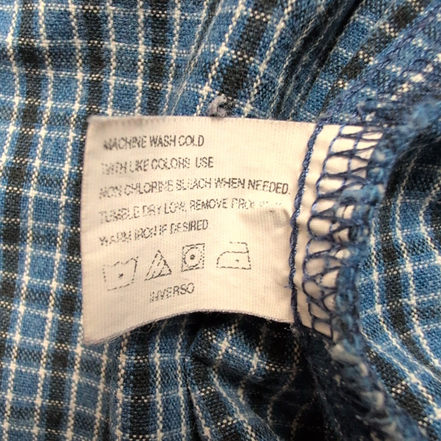 Dickies chemise bleu à carreaux 100% coton 2 poches taille L workwear