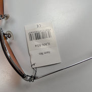 Lunettes de soleil Y2K Aesthetic Cœur Strass Teintées Orange Ambre