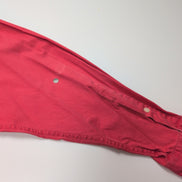 Chemise Ralph Lauren Blaire L Rouge Shirt Button Down Coton Logo Bleu Marine