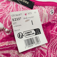 Robe Christine Laure S Rose Fuchsia Motif Paisley Neuve Étiquette