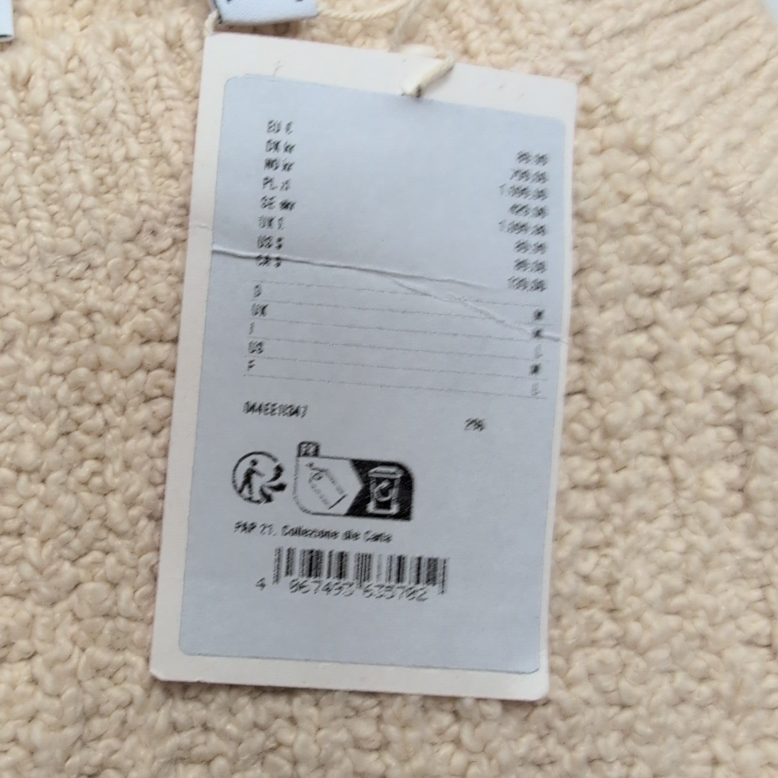 Haut Esprit Femme L Beige Maille Texturée Bretelles Coton Neuf Étiquette