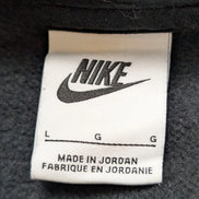 Sweat à Capuche Nike Noir - Logo Brodé Blanc - Coton Épais Premium - Taille L