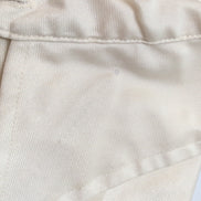 Chemise Vintage Qiana Esquires Choice Nylon 70s Beige Crème Col Pointes S