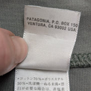 Polo Patagonia Vintage Made in USA Col Zippé Kaki - Taille M - RARE