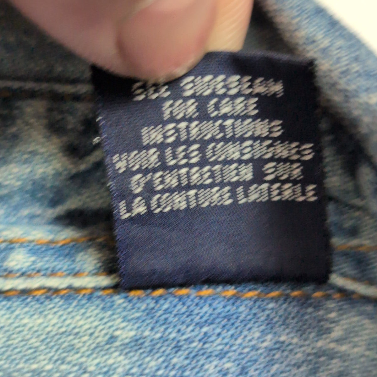 Chemise Levi's XL TG Jean Bleu 100% Coton 2 Poches Boutons Métal Mch longues