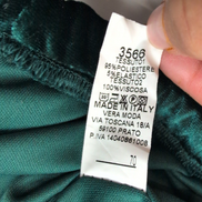 Mini Jupe Femme Vero Moda Velours Lisse Vert Volants Made in Italy Neuve