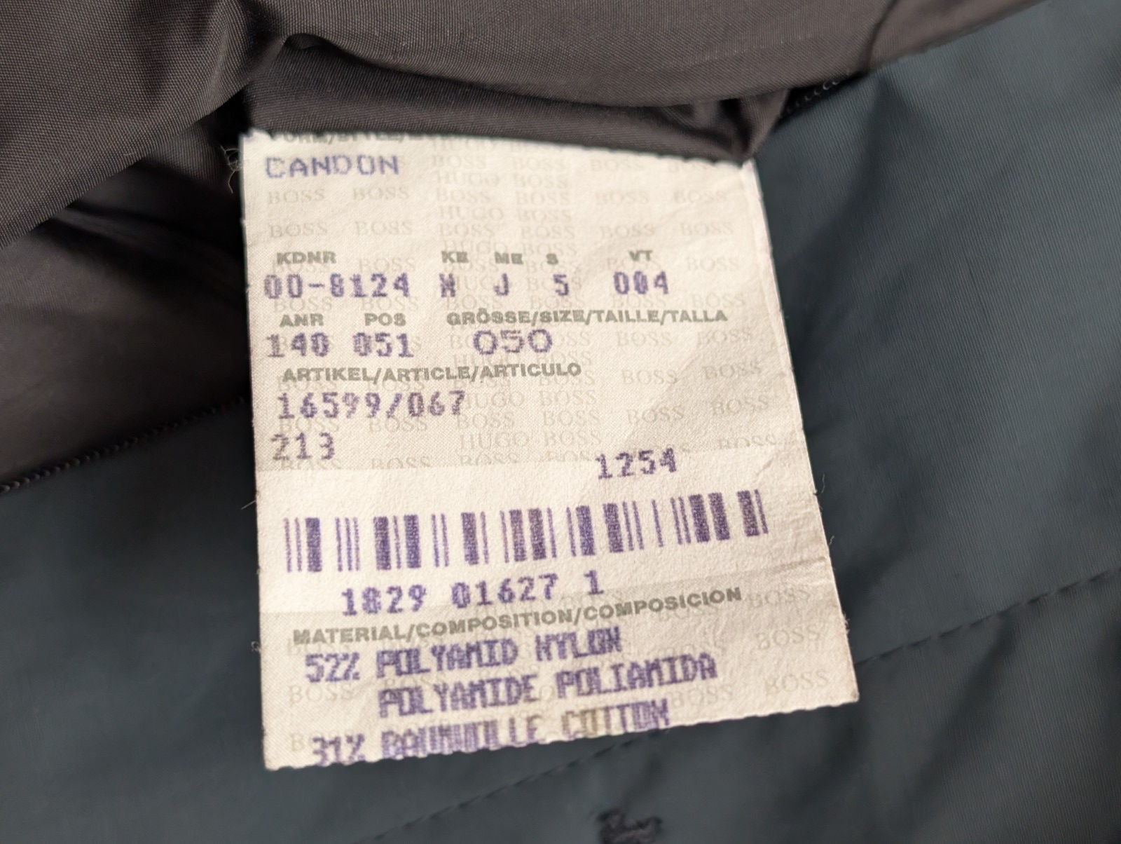 HUGO BOSS Manteau Long Trench Candon M Vert Foncé Nylon Imperméable | 320BSR