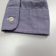 Chemise Ralph Lauren M Violet Bleu Fins Carreaux Manches Longues