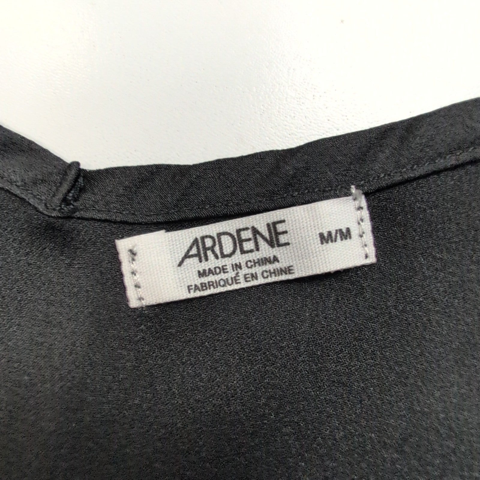 Haut Femme Ardene Taille M Noir Satiné Bretelles Réglables Neuf Étiquette