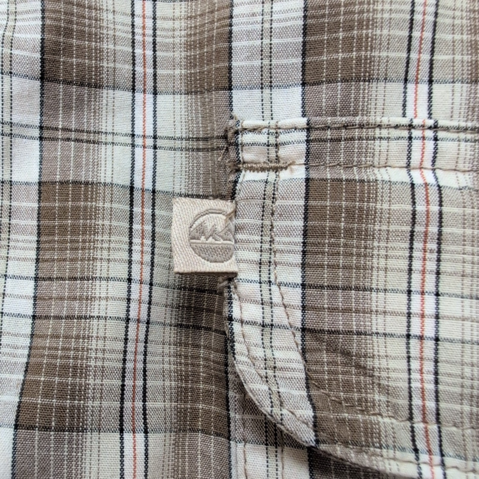 Chemise Wrangler Outdoors Taille L Marron à Carreaux 100% Coton