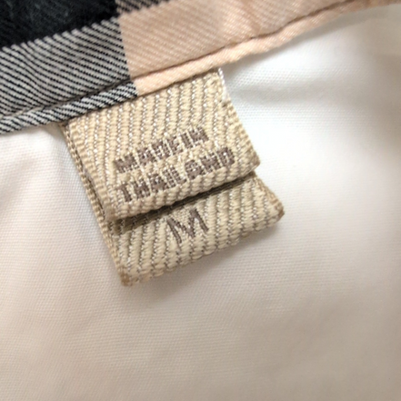 Chemise Burberry Brit M Blanche Manches Courtes Logo Brodé Vintage Coton