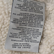 Blouson Veste Levis Homme L Doublé Sherpa Crème Beige Vintage Fermeture Zip