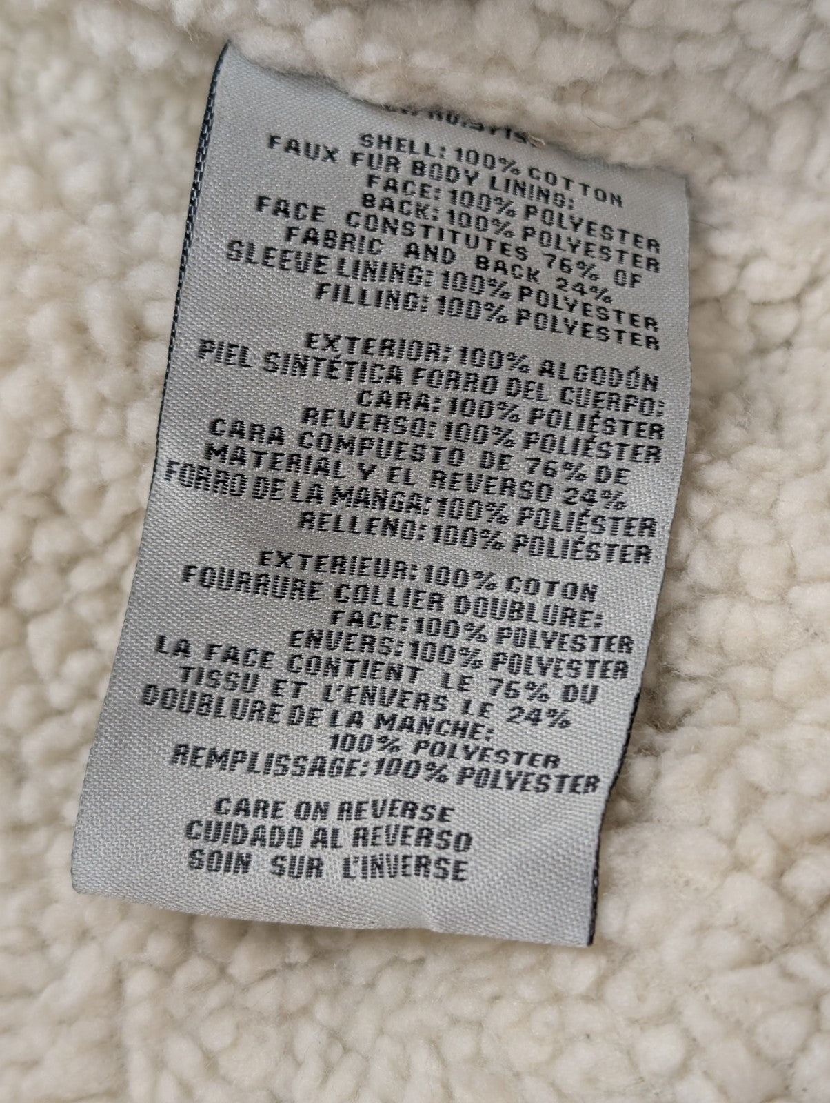 Blouson Veste Levis Homme L Doublé Sherpa Crème Beige Vintage Fermeture Zip