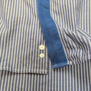 Chemise Lacoste Live 43 Grise Rayures Logo Poche Coton Manches Longues