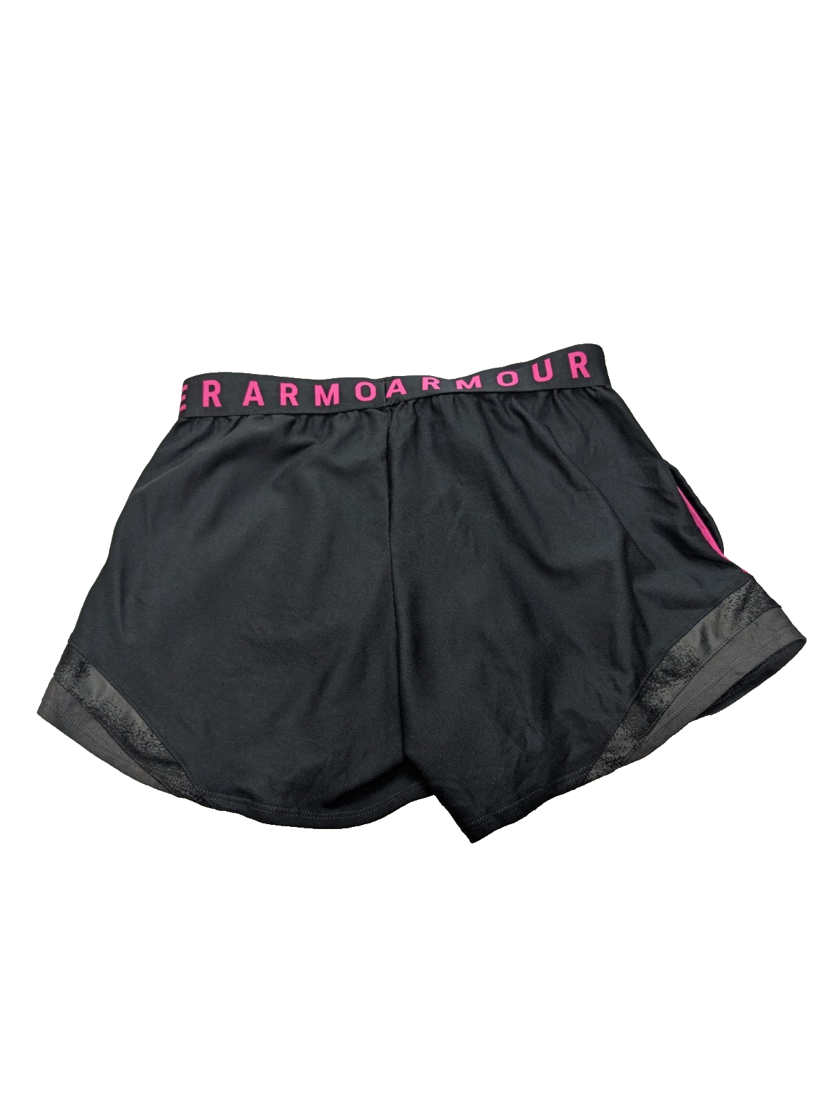 Short Under Armour Rose & Noir avec 2 Poches - Femme Taille M
