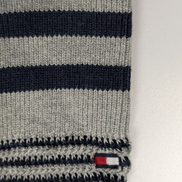 Gilet Boutonné Tommy Hilfiger Rayé Bleu Marine & Gris - Taille XL (LG)