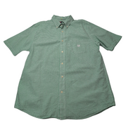 Chemise CHAPS verte à carreaux manches courtes taille L #2e