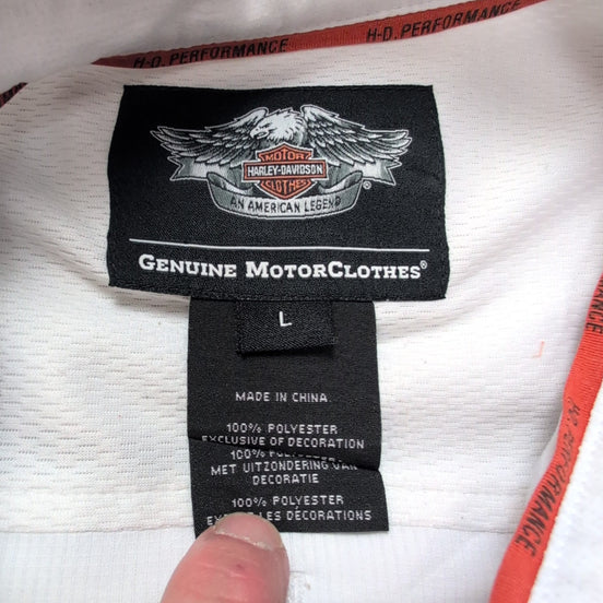 Harley Davidson Chemise Blanche Manches Longues Homme Taille L Ventilée