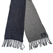 Écharpe Polo Ralph Lauren Réversible Laine d'agneau Marine Gris Made in Italy