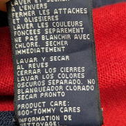 Pull Tommy Hilfiger vintage rare bleu marine col zippé poches homme taille L