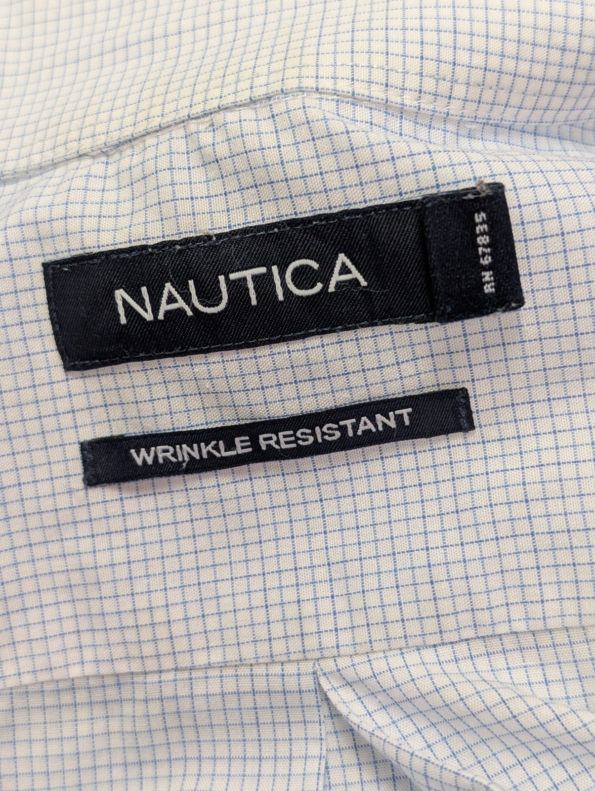 Chemoise Nautica bleu petits carreaux taille XXL #131msch