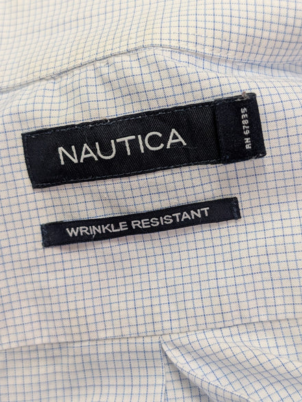 Chemoise Nautica bleu petits carreaux taille XXL #131msch