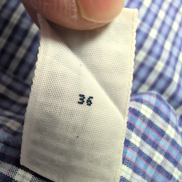 Chemise Ralph Lauren Blake M/L violet carreaux manches courtes coton Hong Kong