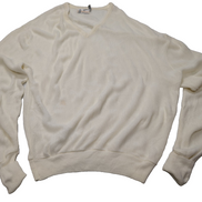 Pull London Fog Vintage Blanc Cassé - Made in USA - Taille XL/3XL - Rare