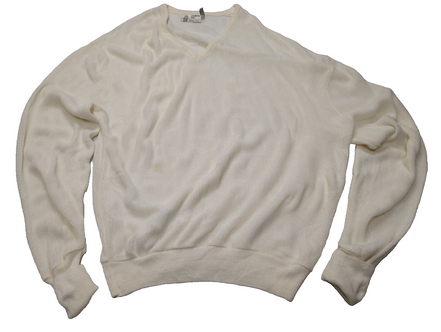 Pull London Fog Vintage Blanc Cassé - Made in USA - Taille XL/3XL - Rare