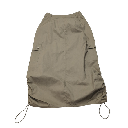 Jupe Femme T34 Pimkie Crème Coton Neuve avec Étiquette Poches Cargo
