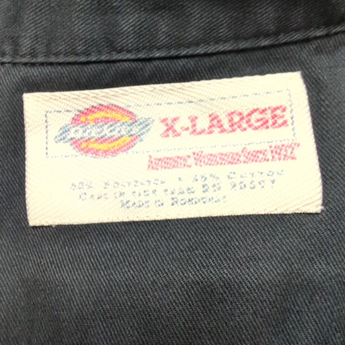 Chemise Dickies XL Noir Manches Courtes Workwear 2 Poches Polyester coton