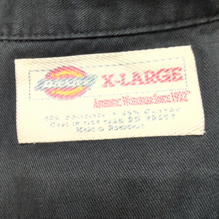 Chemise Dickies XL Noir Manches Courtes Workwear 2 Poches Polyester coton