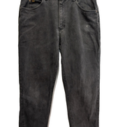 Jean Lee 1889 Vintage Regular Fit Homme Noir Denim Patiné W32 Classic Straight