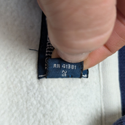 Pull Polo Ralph Lauren M Cricket Club Blanc Bleu Quart Zip 2 Poches