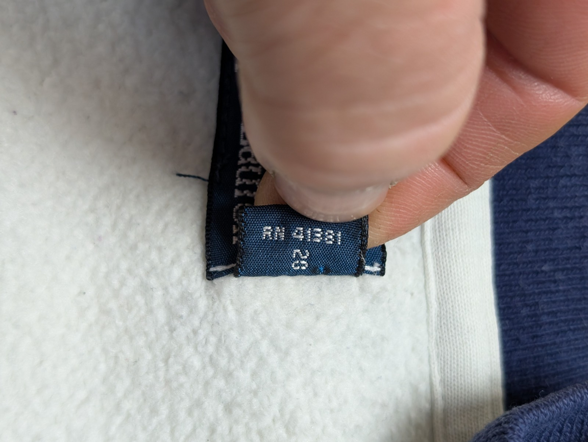Pull Polo Ralph Lauren M Cricket Club Blanc Bleu Quart Zip 2 Poches