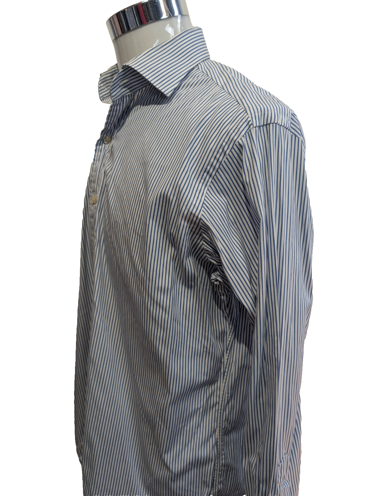 Chemise Polo Ralph Lauren Shirt L XL Regent Custom Fit Rayée Poignets Mousquetai