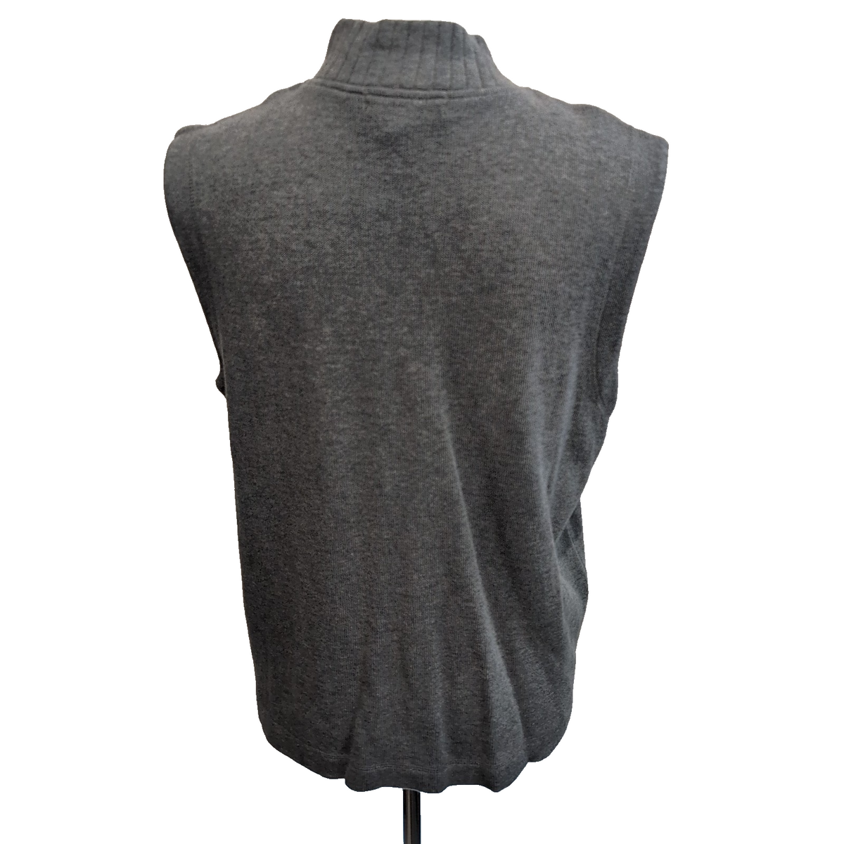 Gilet Sans Manches Lauren Ralph Lauren Femme P/M Gris Coton Zippé 2 Poches