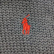 Pull POLO Ralph Lauren - Bleu Marine - Logo Rouge - Col rond Taille L/XL