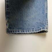 Jean Wrangler Homme Vintage Bleu Style Grunge Distressed Genou Troué W36 L31